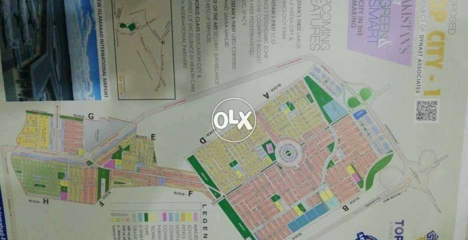 Top City Map Islamabad For Sale | Top City 1 All Sizes Plots Available | Islamabad